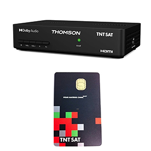 THOMSON THS806 Rcepteur TV Satellite Full HD + Carte daccs TNTSAT V6 Astra 19.2E 4 Noir